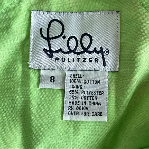 Vintage Lilly Pulitzer Women’s Multicolored Floral Cotton Summer Overalls Sz 8 - Picture 10 of 12